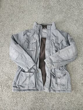 L.L. Bean Light Gray Military Field Jacket